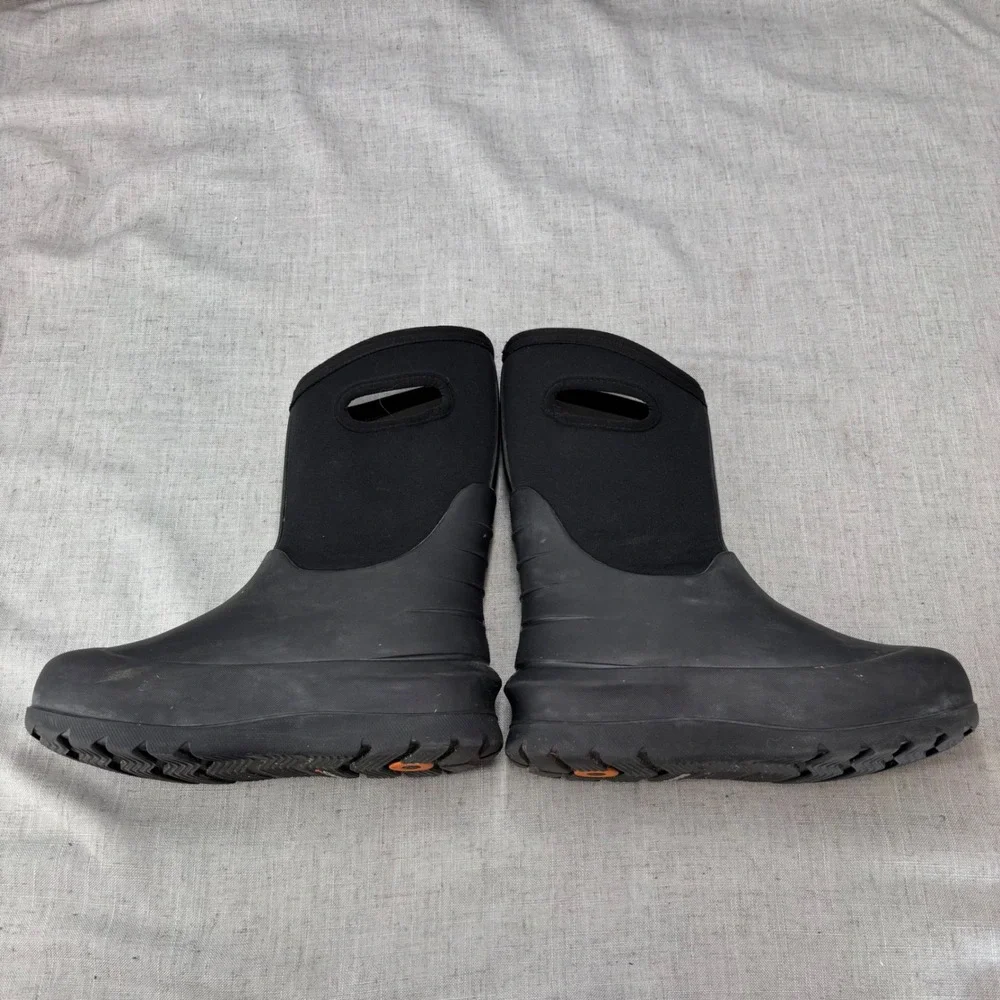Bogs Neo-Classic Rain Boots Solid Black Waterproof Insulated Winter Boots Size 5